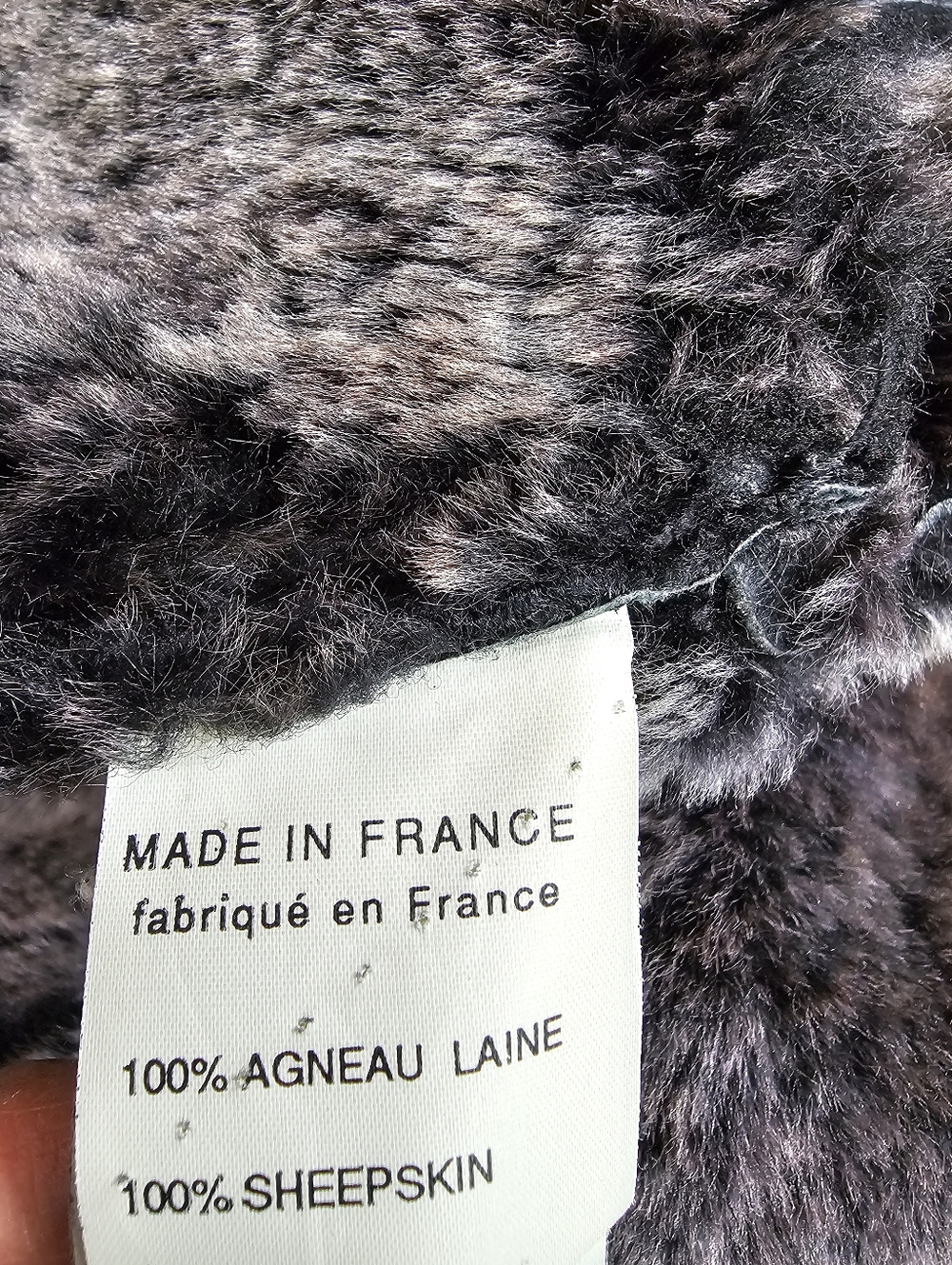 Jekel Vintage Black Sheepskin Suede Shearling Coat with Fur Lining Size 12 - Picture 12 of 12